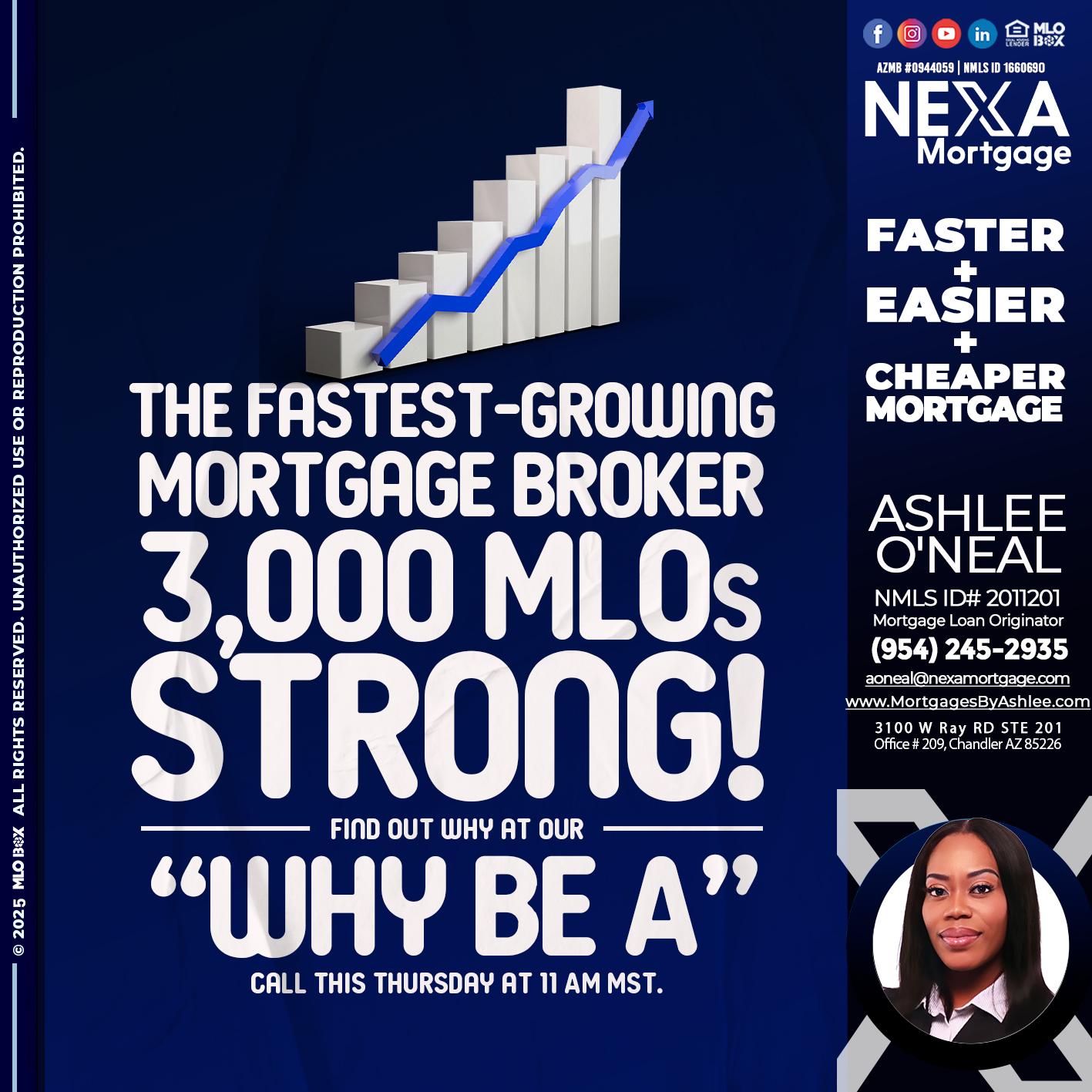3K MLOs STRONG - Ashlee O’Neal -Mortgage Loan Originator