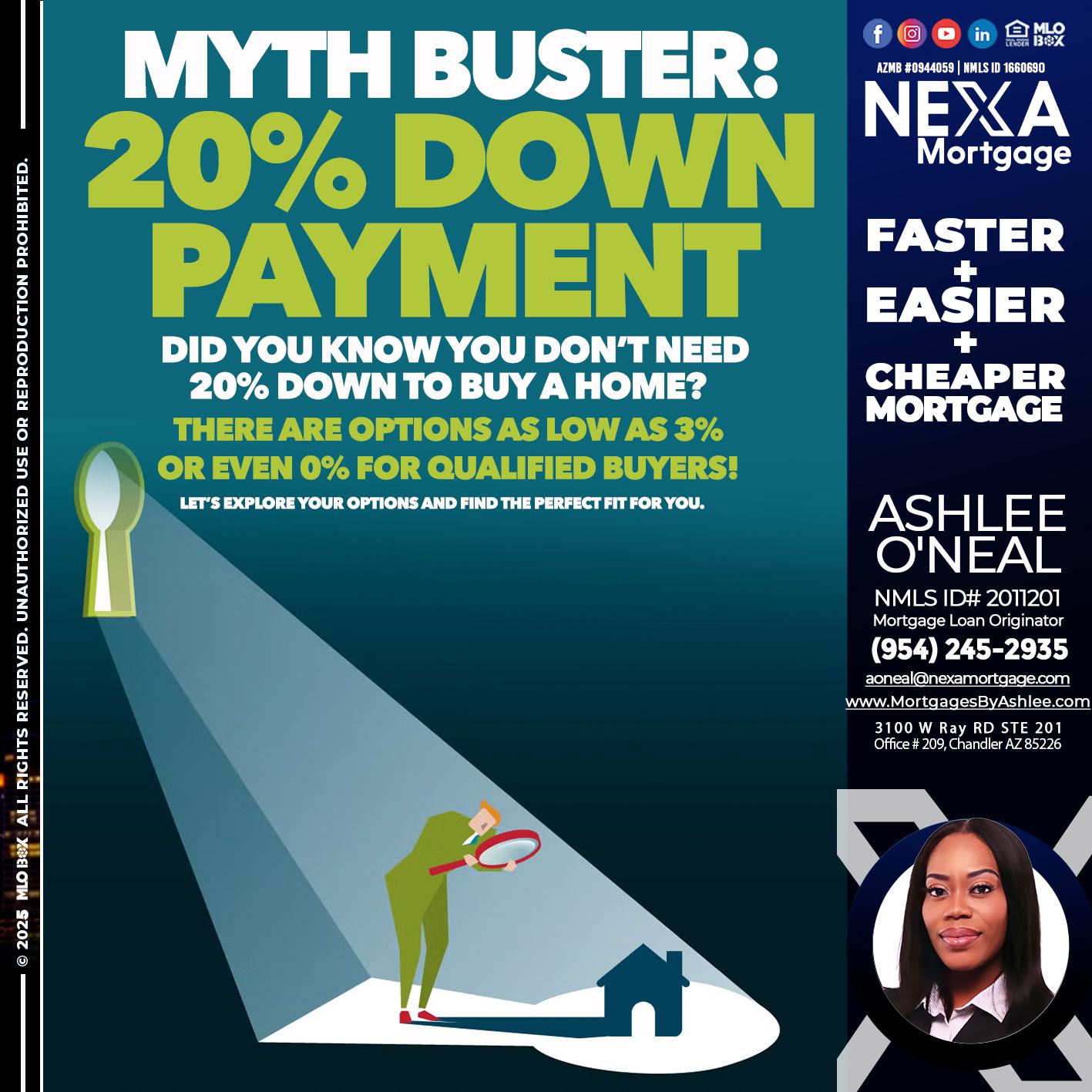 myth buster - Ashlee O’Neal -Mortgage Loan Originator