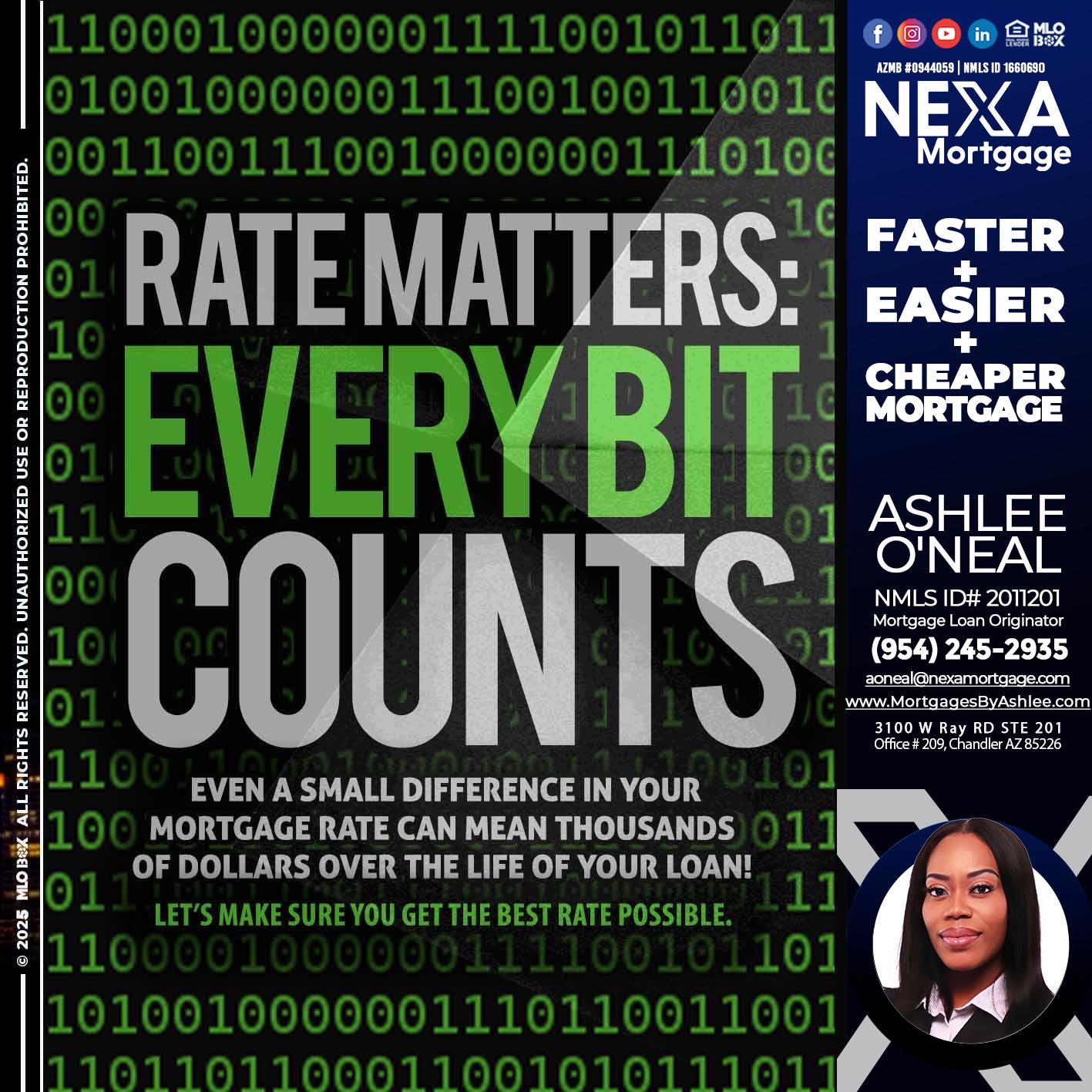 RATES MATTERS - Ashlee O’Neal -Mortgage Loan Originator