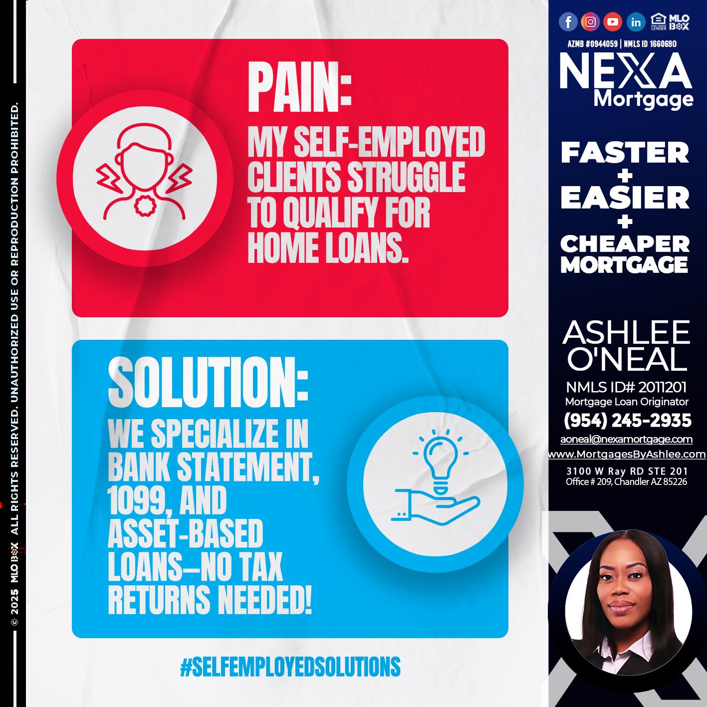 pain-solution - Ashlee O’Neal -Mortgage Loan Originator