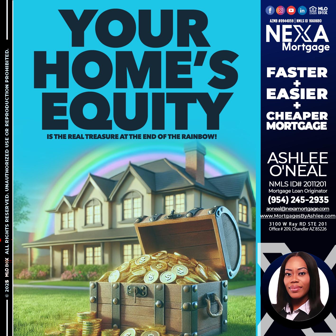 YOUR HOME´S EQUITY - Ashlee O’Neal -Mortgage Loan Originator