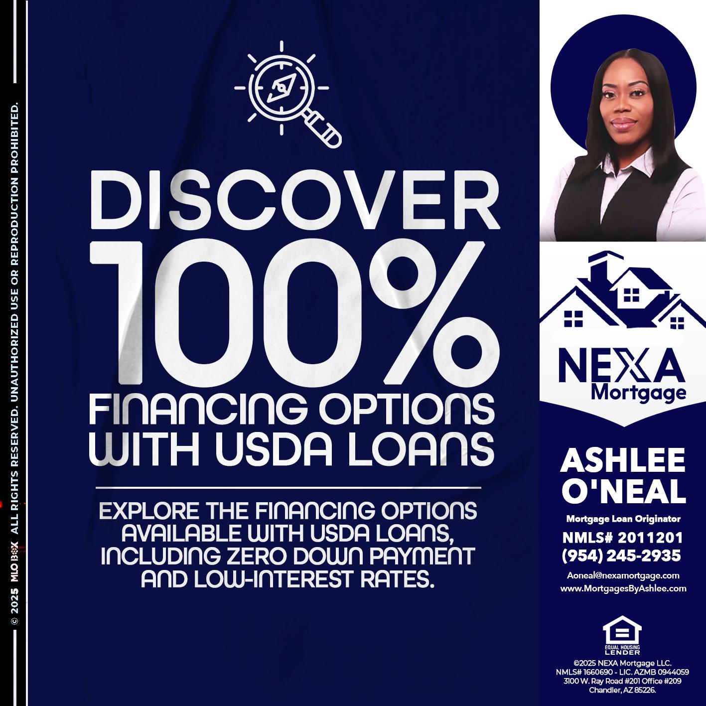 DISCOVER 100% - Ashlee O’Neal -Mortgage Loan Originator