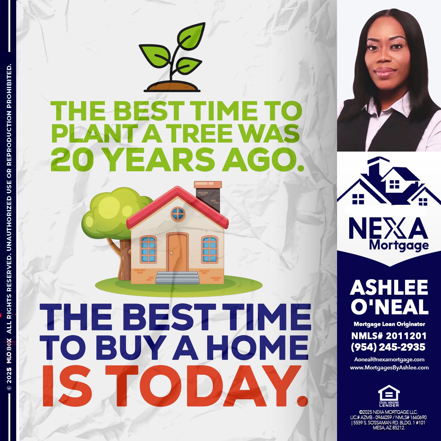 BEST TIME TO - Ashlee O’Neal -Mortgage Loan Originator