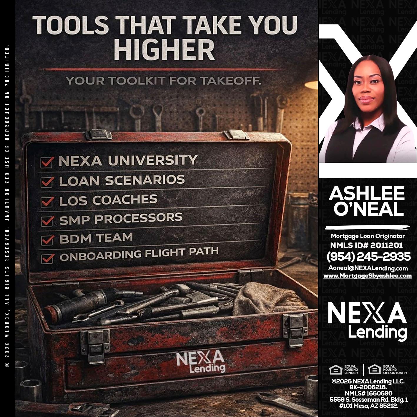 TOOLS THAT - Ashlee O’Neal -Mortgage Loan Originator