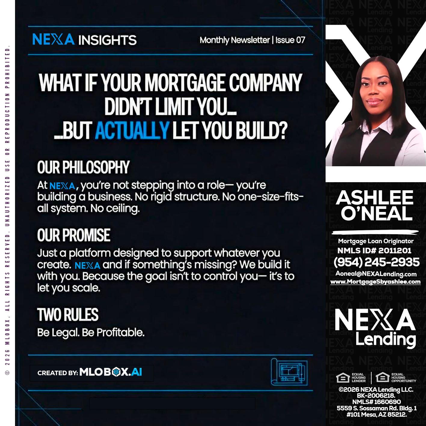 NEXA INSIGHTS - Ashlee O’Neal -Mortgage Loan Originator