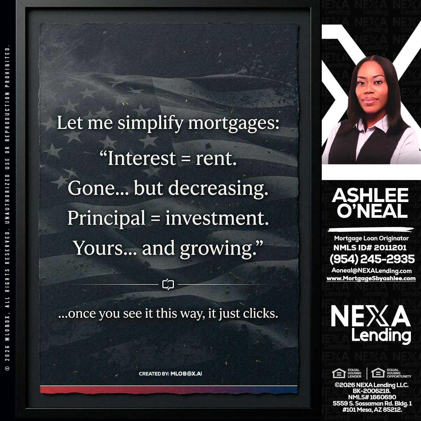 LET ME SIMPLIFY - Ashlee O’Neal -Mortgage Loan Originator