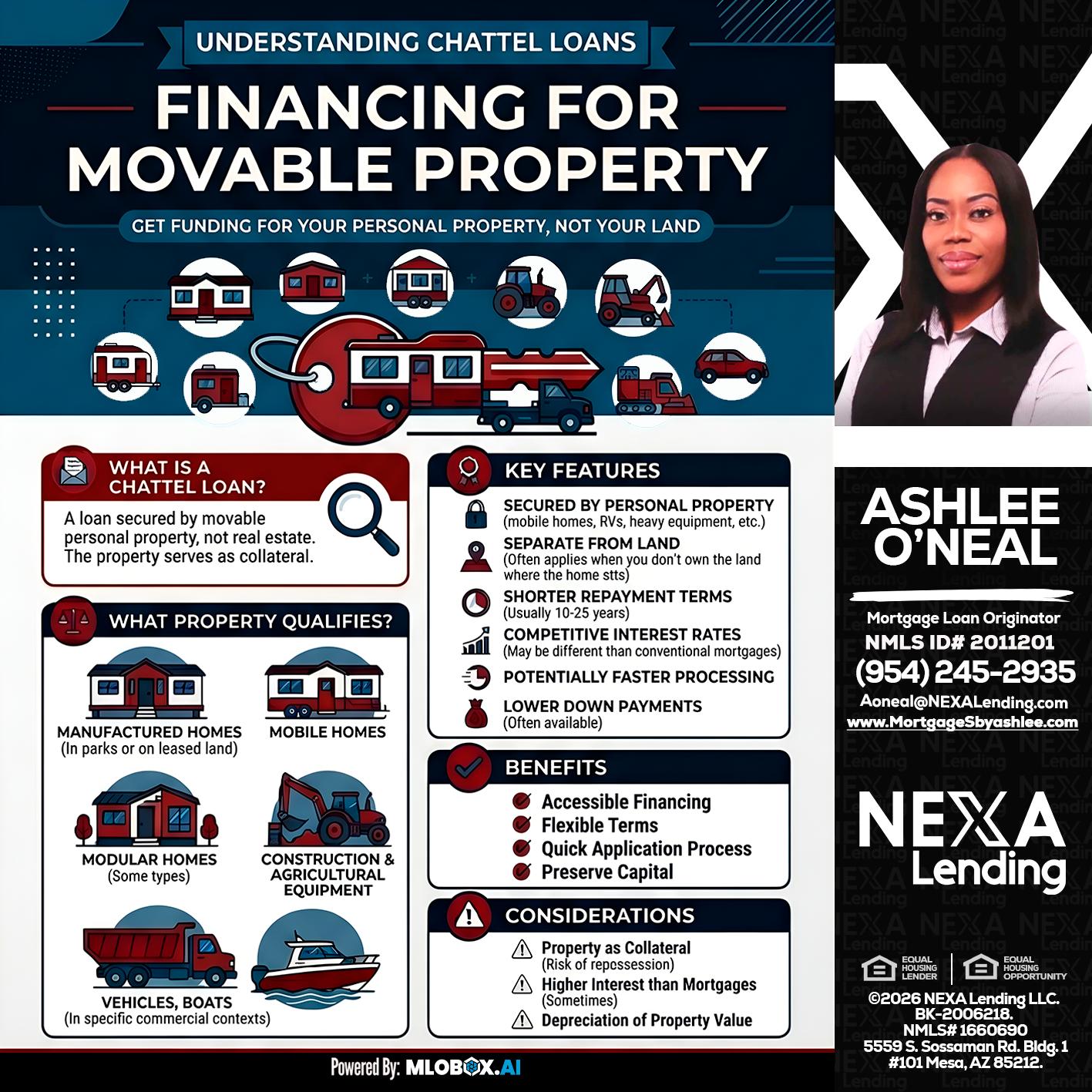 Chattel Loans - Ashlee O’Neal -Mortgage Loan Originator