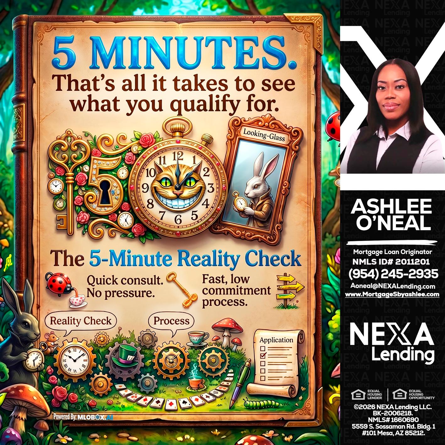Reality Check! - Ashlee O’Neal -Mortgage Loan Originator
