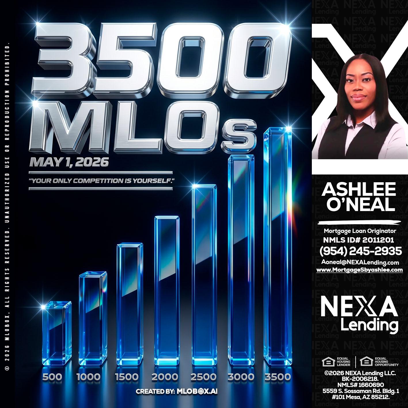 3500 MLOs - Ashlee O’Neal -Mortgage Loan Originator