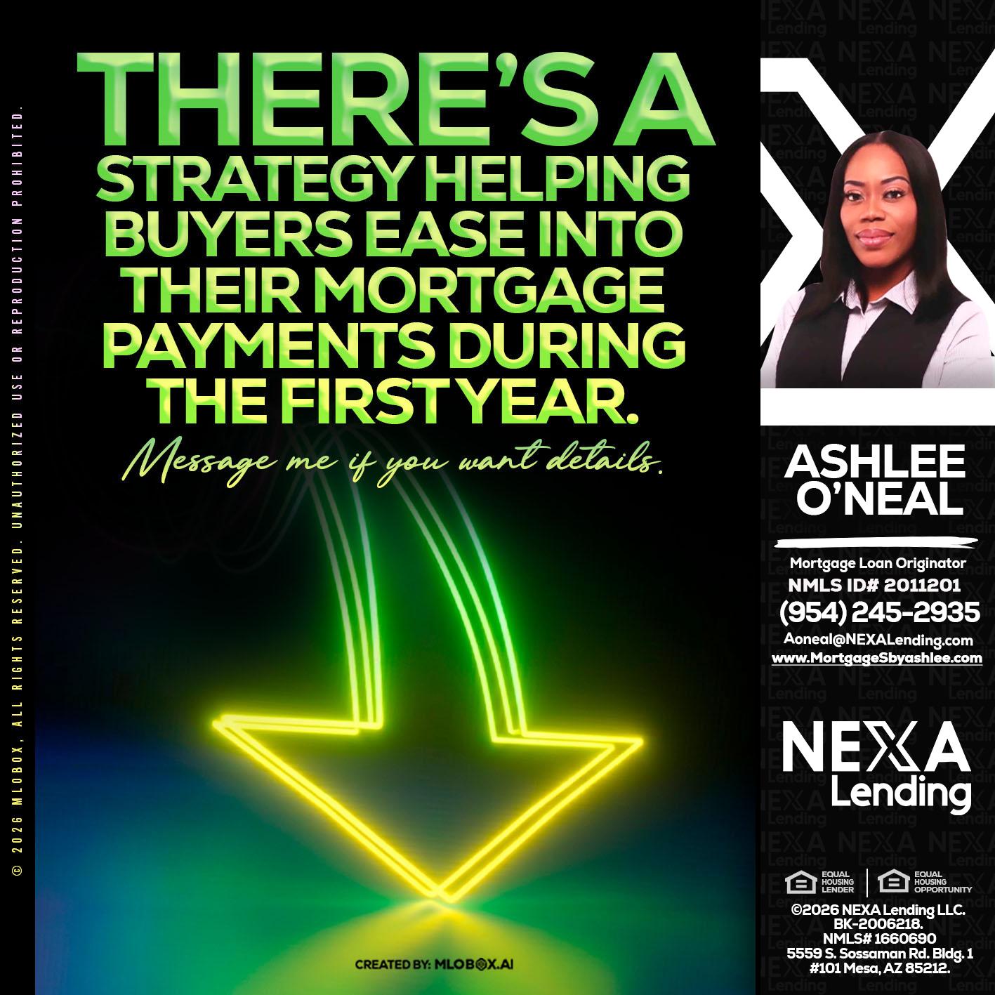 THERES A STATEGY - Ashlee O’Neal -Mortgage Loan Originator