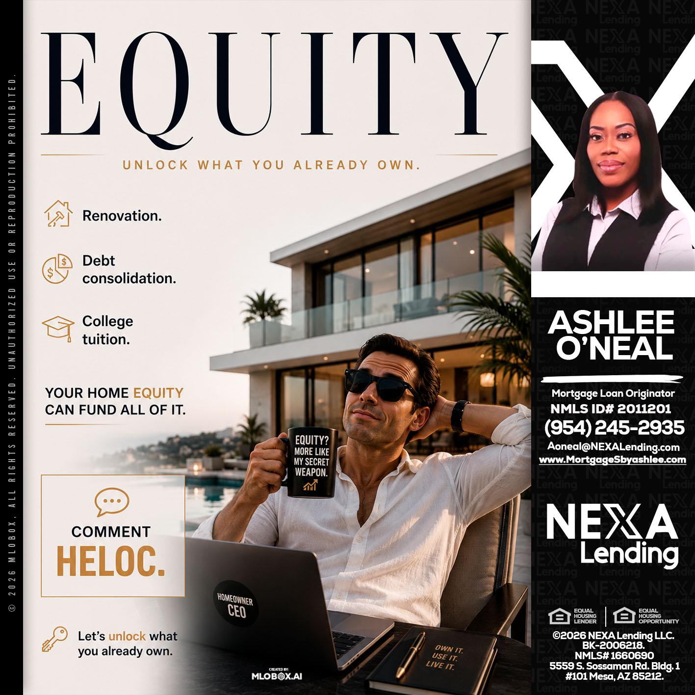 EQUITY - Ashlee O’Neal -Mortgage Loan Originator
