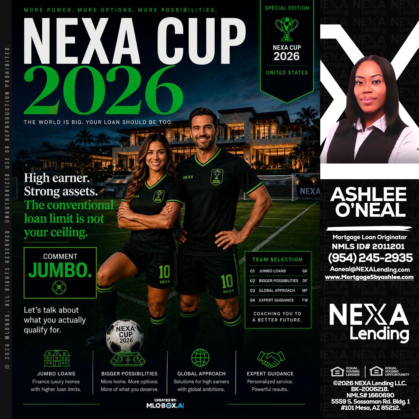 NEXA CUP 2026 - Ashlee O’Neal -Mortgage Loan Originator