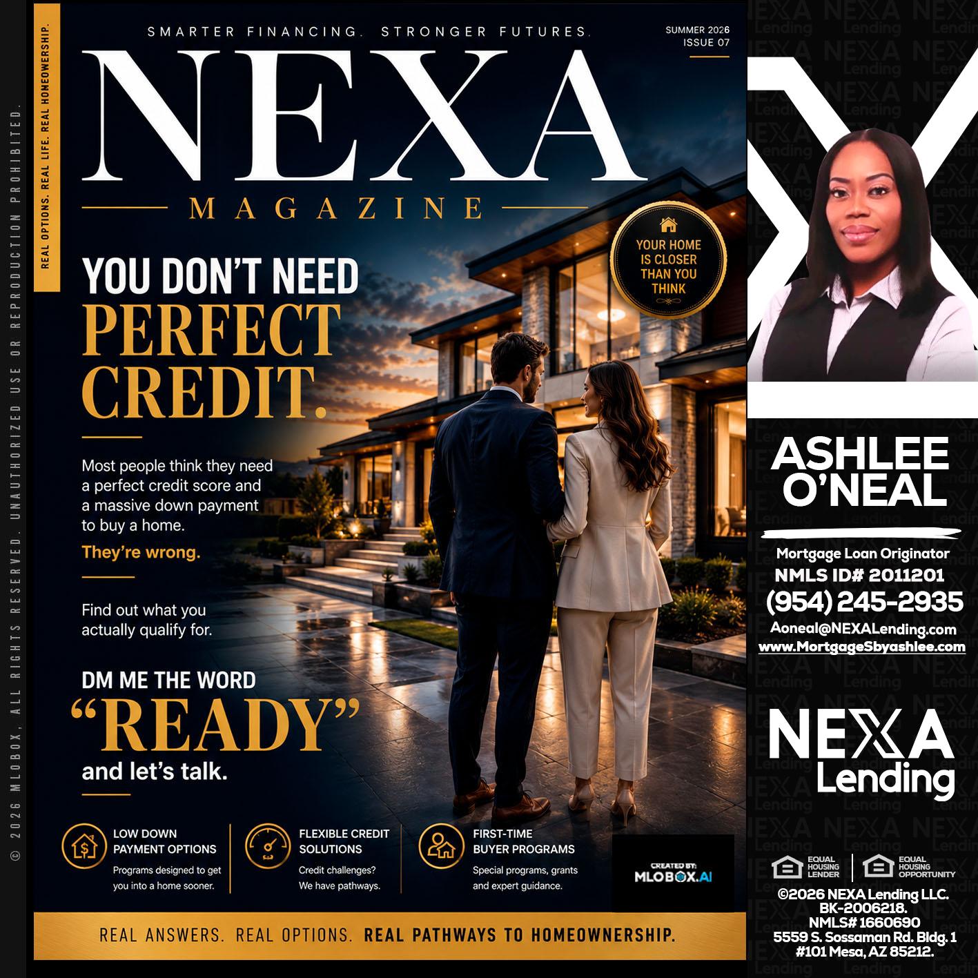 NEXA MAGAZINE - Ashlee O’Neal -Mortgage Loan Originator