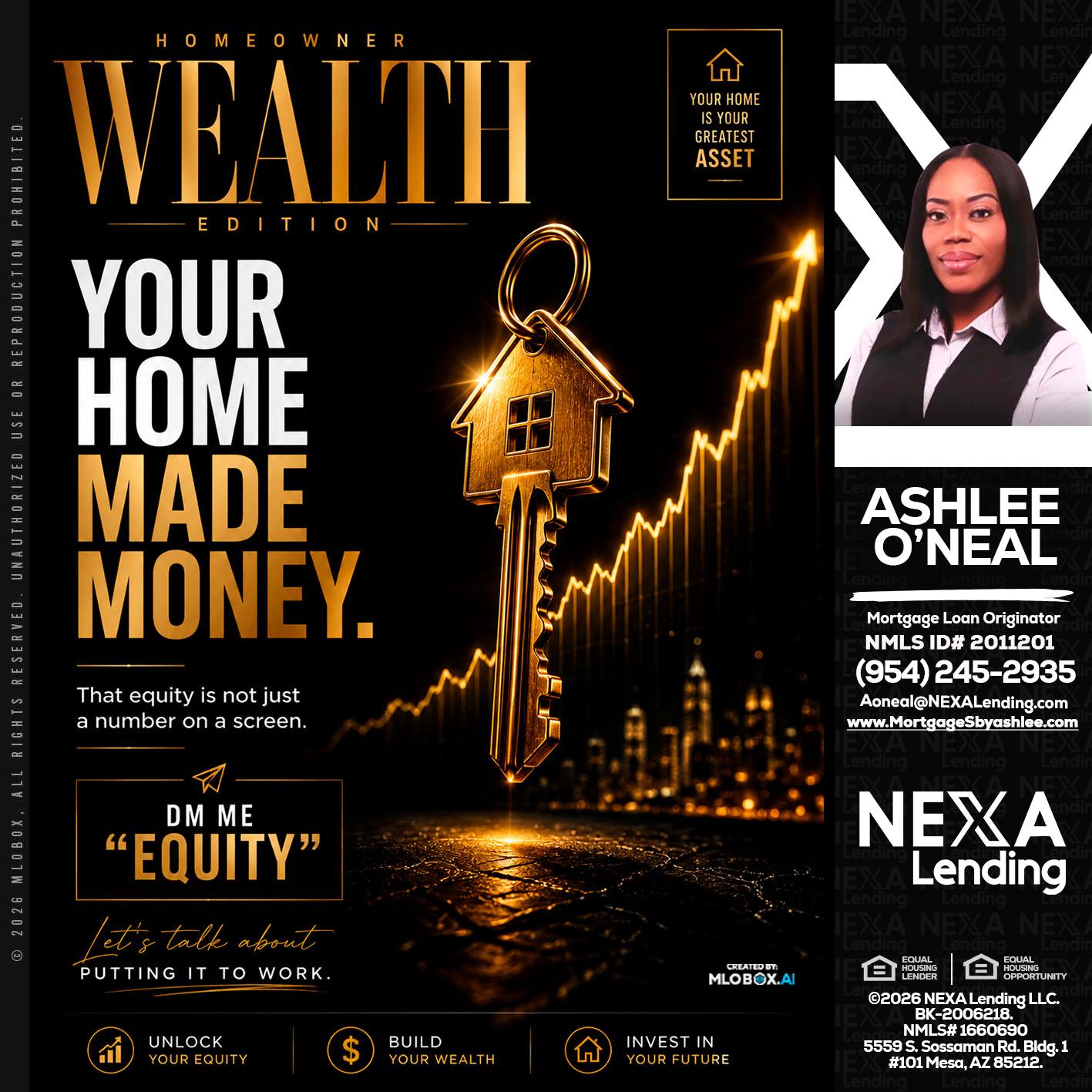 YOUR HOME MADE - Ashlee O’Neal -Mortgage Loan Originator