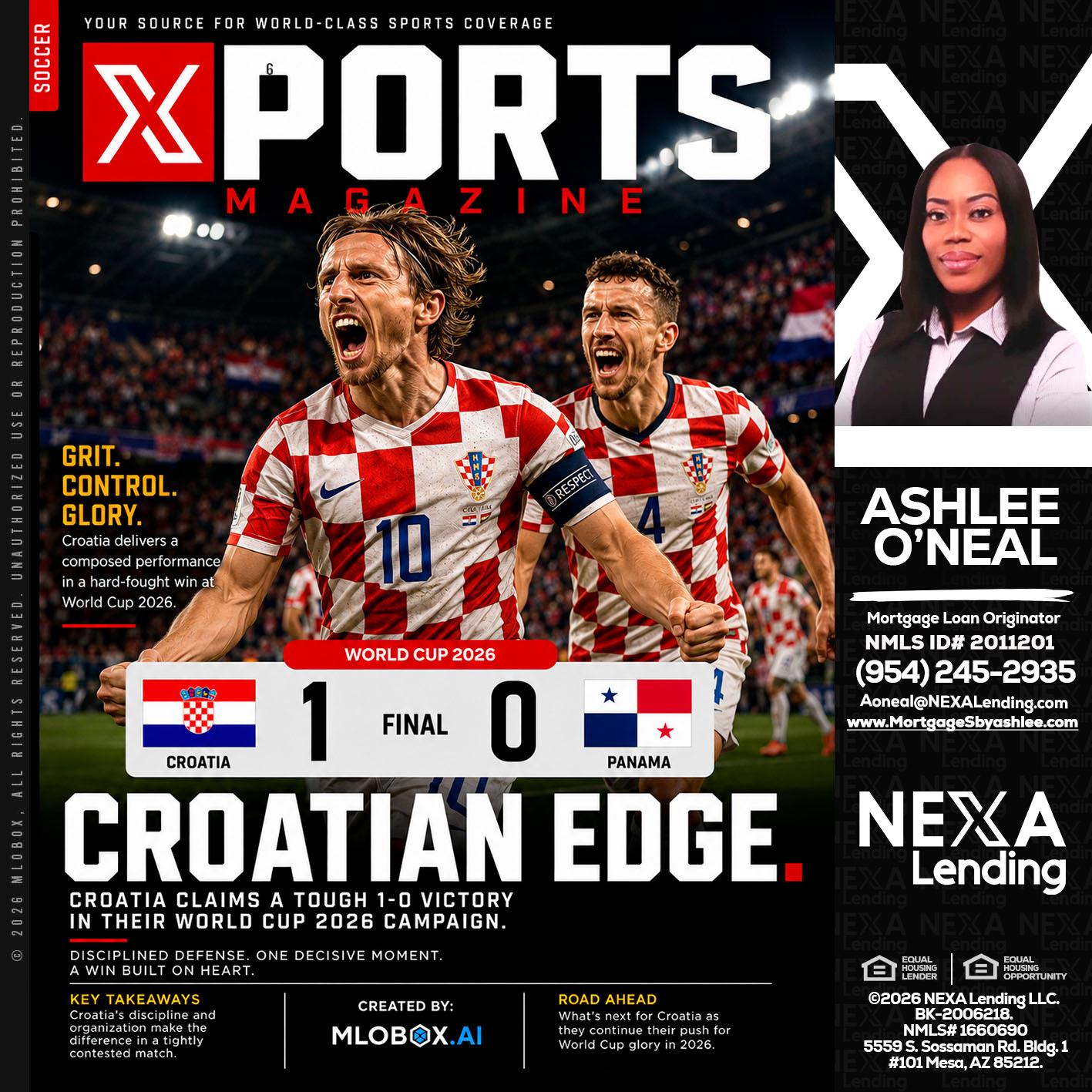 CROATIA 1-0 PANAMA - Ashlee O’Neal -Mortgage Loan Originator