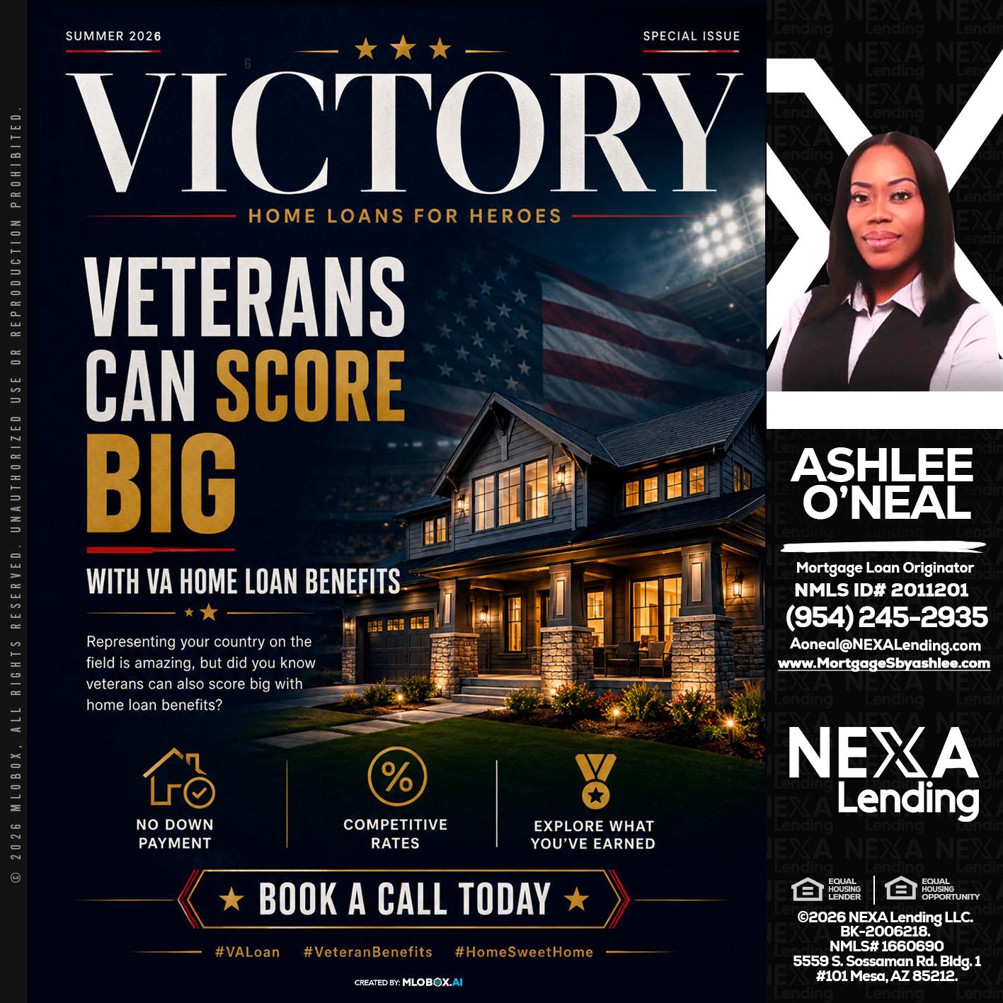 VICTORY - Ashlee O’Neal -Mortgage Loan Originator