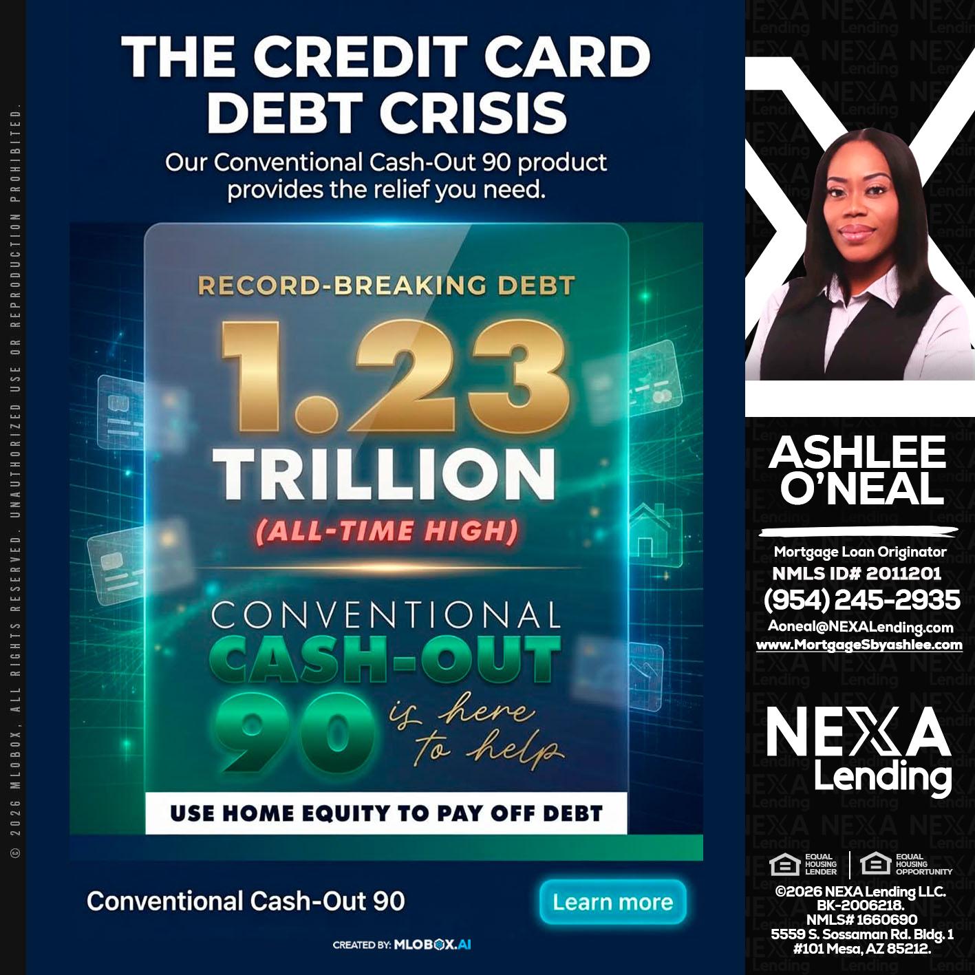 THE CREDIT CARD - Ashlee O’Neal -Mortgage Loan Originator