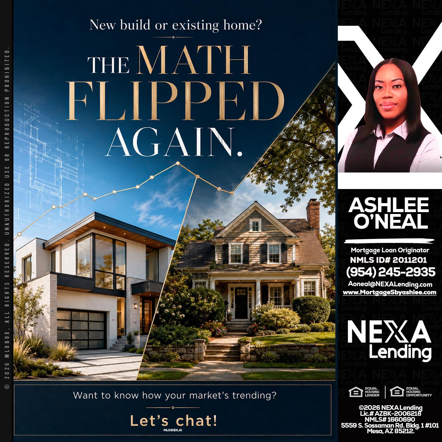 THE MATH FLIPED - Ashlee O’Neal -Mortgage Loan Originator