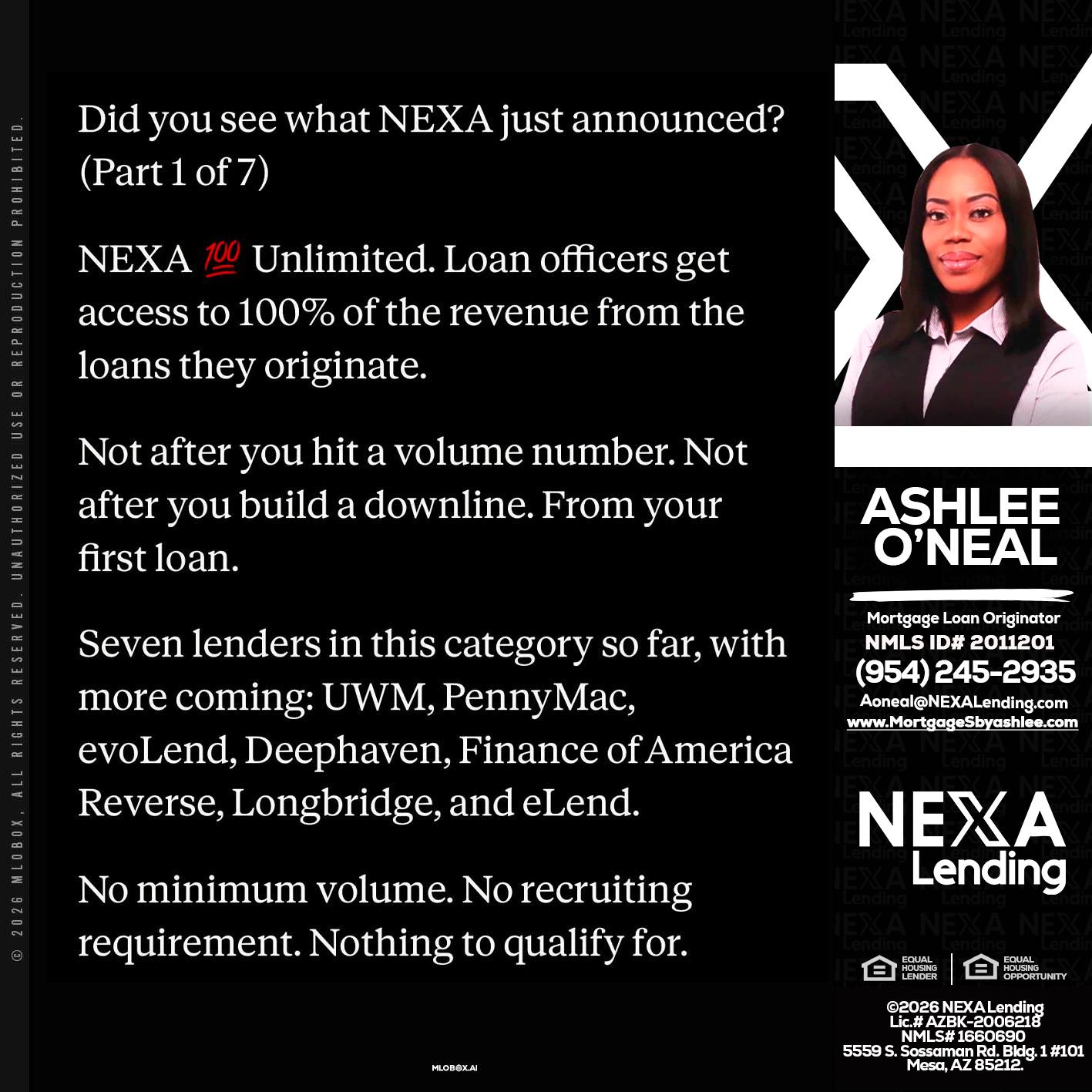 DID YOU KNOW - Ashlee O’Neal -Mortgage Loan Originator
