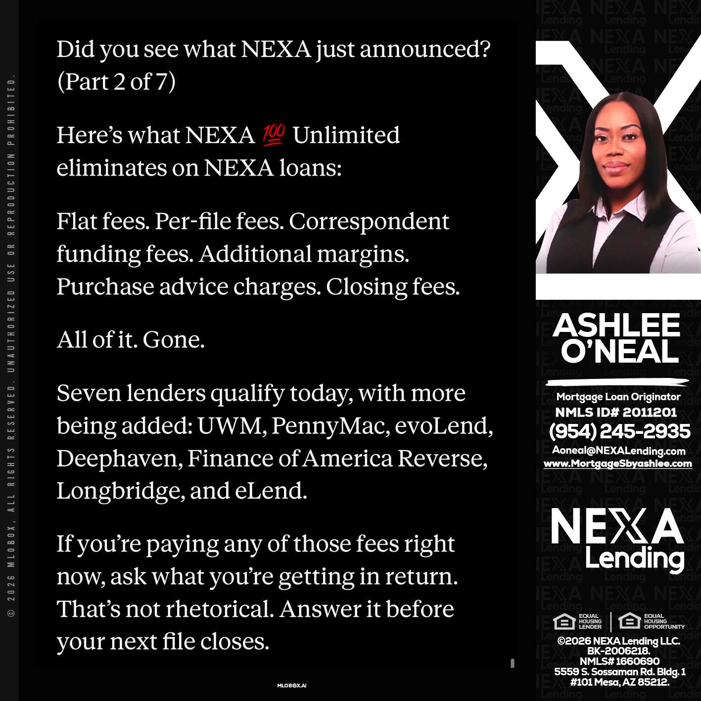 2 OF 7 - Ashlee O’Neal -Mortgage Loan Originator