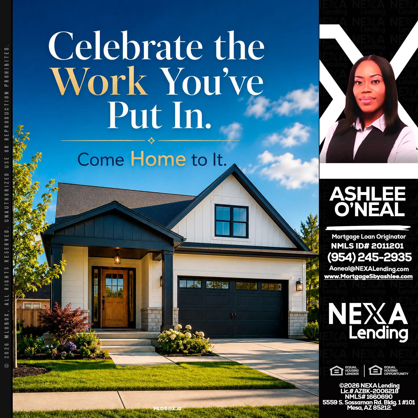 celebrate Labor Day - Ashlee O’Neal -Mortgage Loan Originator